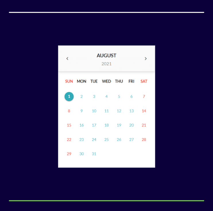 Calendar Mockup